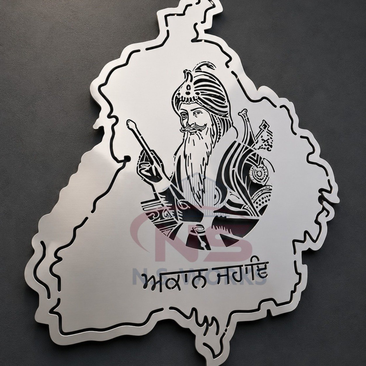Heritage Map Art — Decorative Metal Art